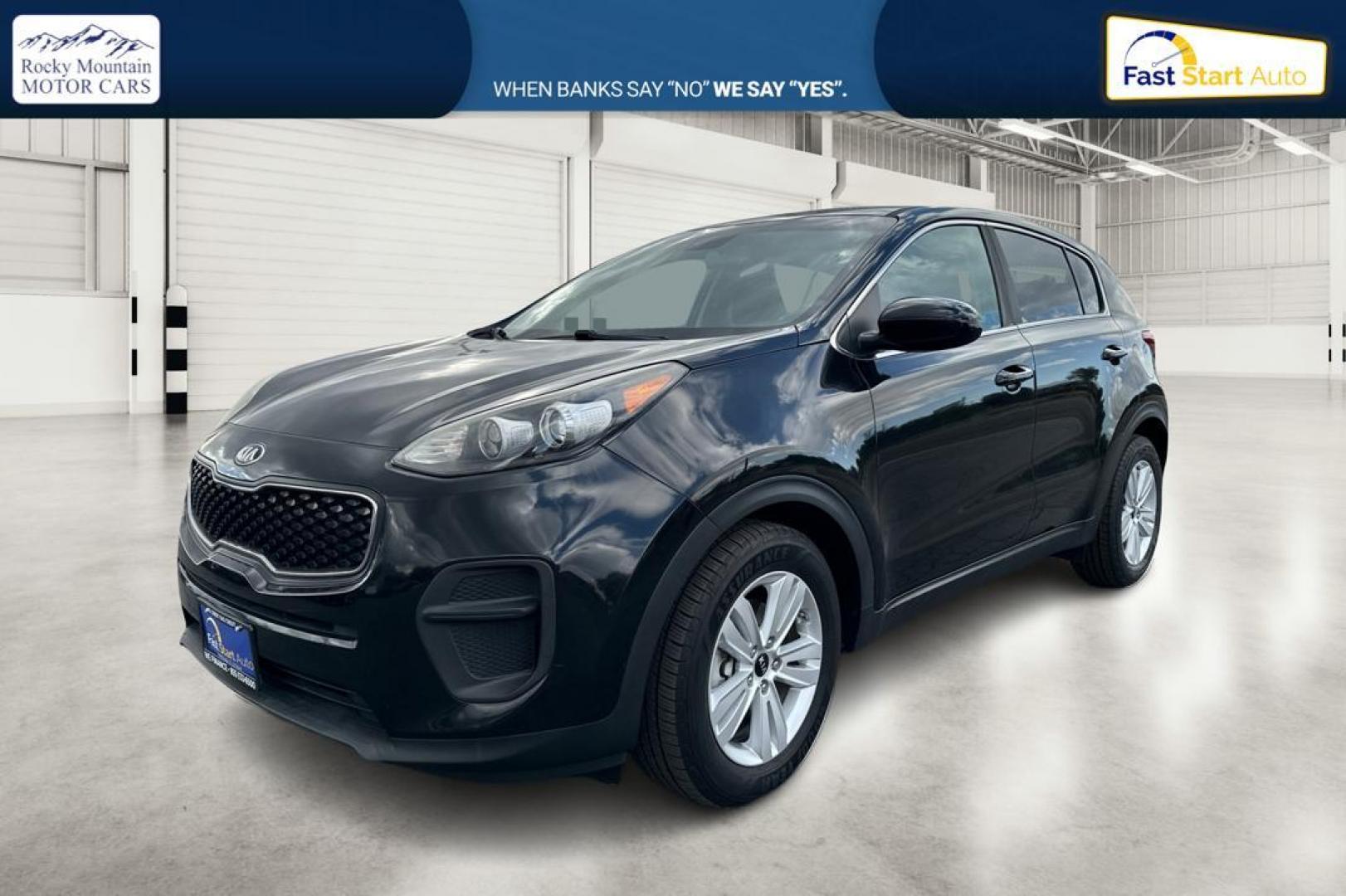 2018 Black Kia Sportage LX FWD (KNDPM3AC4J7) with an 2.4L V6 DOHC 24V engine, 6A transmission, located at 7755 State Street, Midvale, UT, 84047, (801) 753-9063, 40.610329, -111.892159 - Photo#8