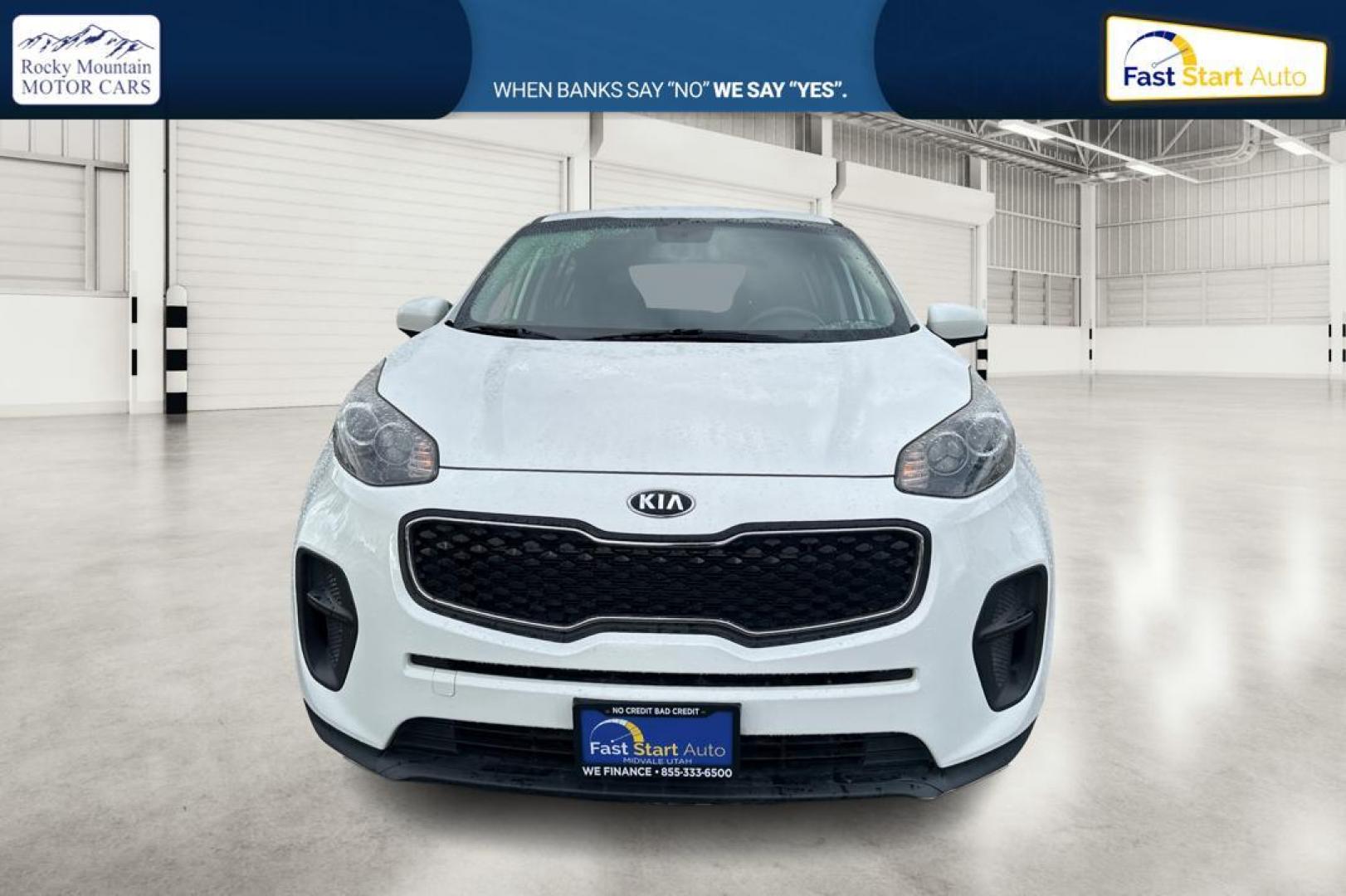 2018 White Kia Sportage LX FWD (KNDPM3AC7J7) with an 2.4L V6 DOHC 24V engine, 6A transmission, located at 7755 State Street, Midvale, UT, 84047, (801) 753-9063, 40.610329, -111.892159 - Photo#9