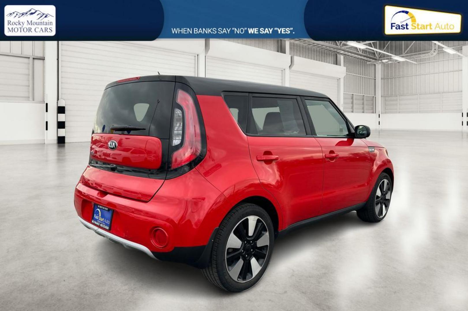 2019 Red Kia Soul + (KNDJP3A59K7) with an 2.0L L4 DOHC 16V engine, 6A transmission, located at 767 S State Road, Pleasant Grove, UT, 84062, (801) 785-1058, 40.354839, -111.736687 - Photo#2