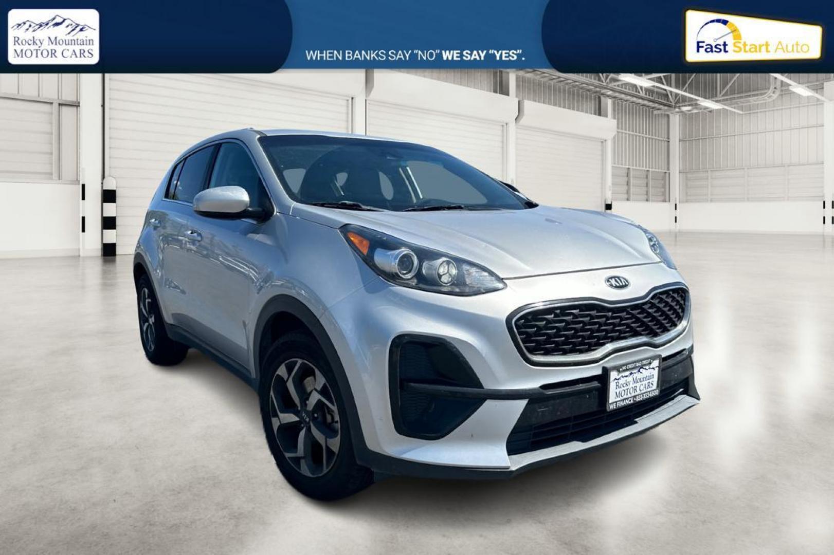 2020 Silver Kia Sportage LX FWD (KNDPM3AC5L7) with an 2.4L V6 DOHC 24V engine, 6A transmission, located at 7755 State Street, Midvale, UT, 84047, (801) 753-9063, 40.610329, -111.892159 - Photo#0