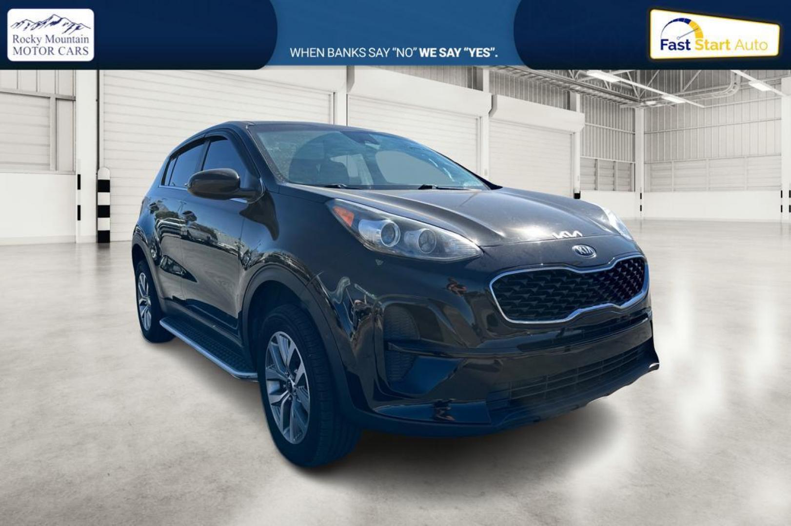 2020 Black Kia Sportage LX FWD (KNDPM3AC5L7) with an 2.4L V6 DOHC 24V engine, 6A transmission, located at 7755 State Street, Midvale, UT, 84047, (801) 753-9063, 40.610329, -111.892159 - Photo#0