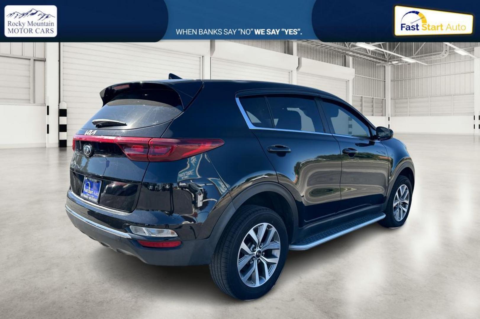2020 Black Kia Sportage LX FWD (KNDPM3AC5L7) with an 2.4L V6 DOHC 24V engine, 6A transmission, located at 7755 State Street, Midvale, UT, 84047, (801) 753-9063, 40.610329, -111.892159 - Photo#2