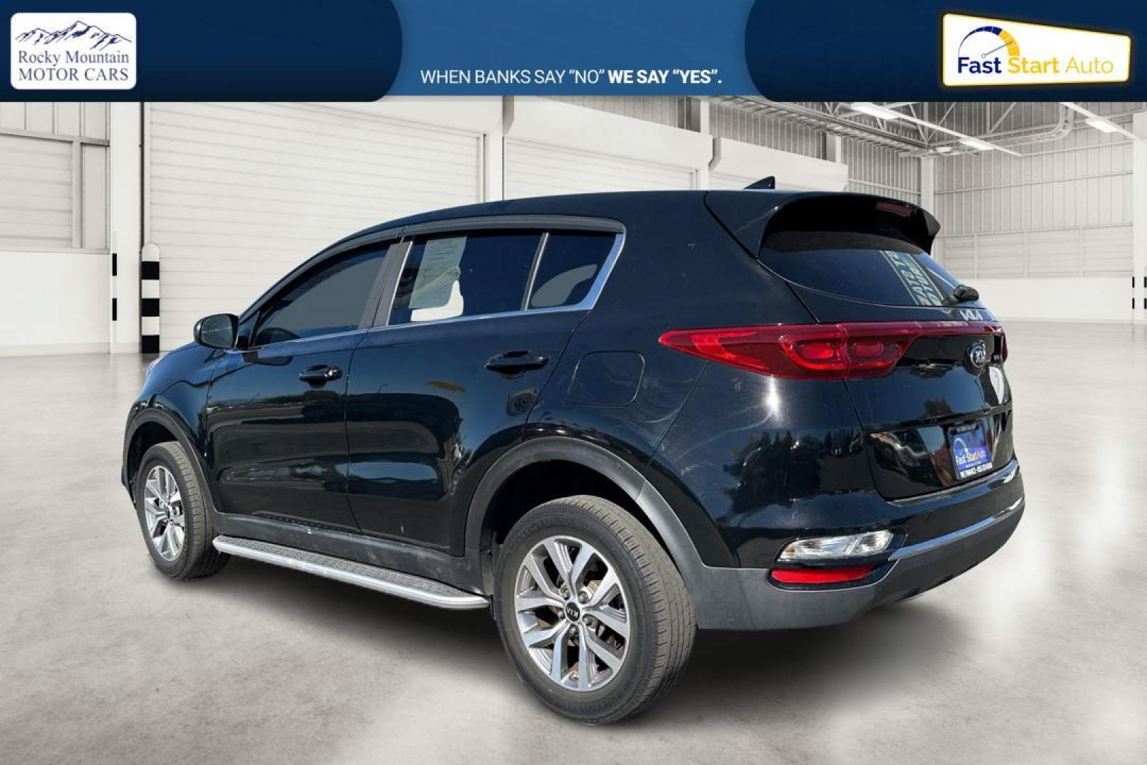 2020 Black Kia Sportage LX FWD (KNDPM3AC5L7) with an 2.4L V6 DOHC 24V engine, 6A transmission, located at 7755 State Street, Midvale, UT, 84047, (801) 753-9063, 40.610329, -111.892159 - Photo#4
