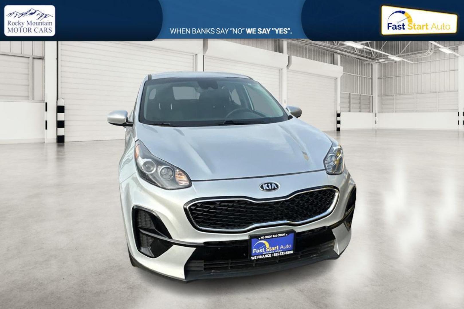 2021 Silver Kia Sportage LX FWD (KNDPM3ACXM7) with an 2.4L V6 DOHC 24V engine, 6A transmission, located at 7755 State Street, Midvale, UT, 84047, (801) 753-9063, 40.610329, -111.892159 - Photo#0